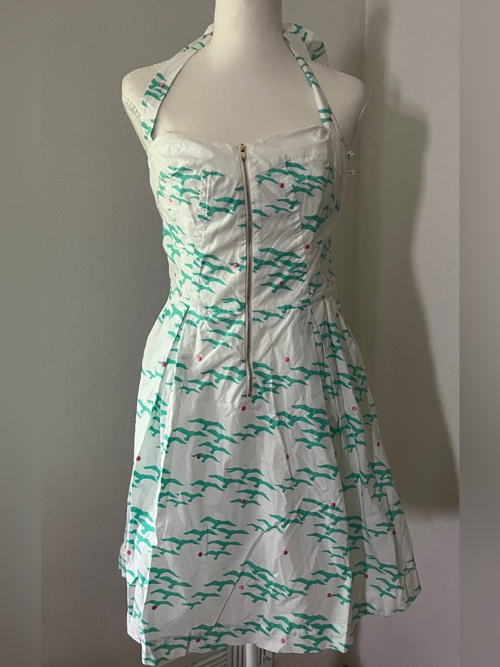 Lily Pulitzer Marisa flock of Seagulls halter dress